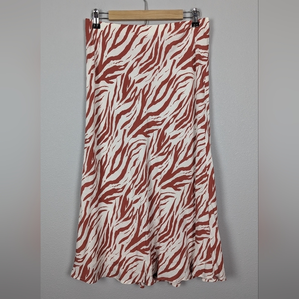 Rails London Zebra Flowy Animal Print Rust White … - image 2